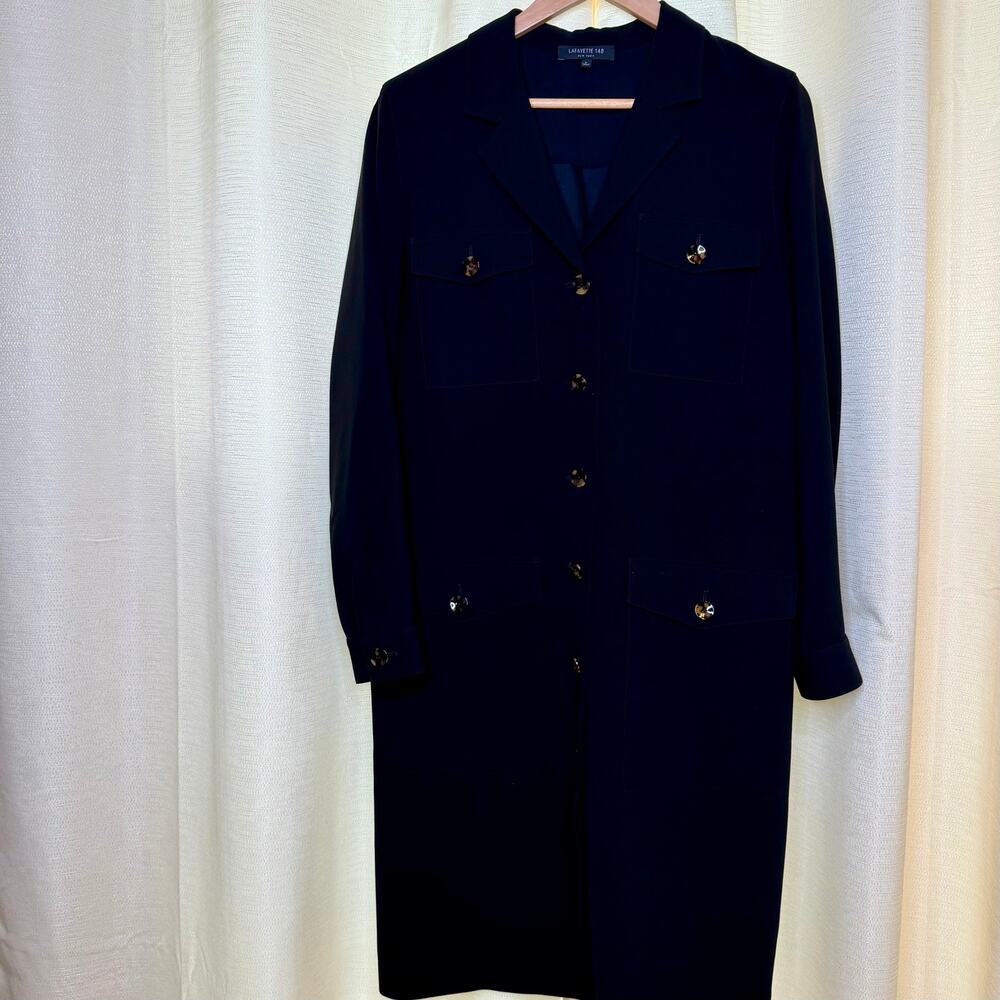 Lafayette 148 Black Blazer Dress size large - Picture 2 of 7